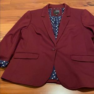 The Limited Burgundy blazer